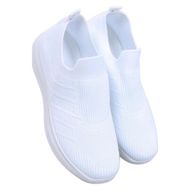 Groppi White slip-on strømpesko - Inello hvid