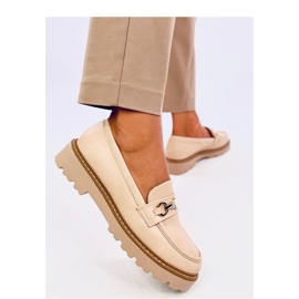 Nivetti Beige platform loafers - Inello