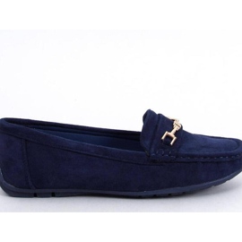 Dame ruskindsmokkasiner Sour Navy - Inello