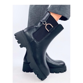 Regane Black high-top Chelsea støvler - Inello sort