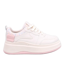 Motimes Beige Pink pastel damesneakers - Inello lyserød
