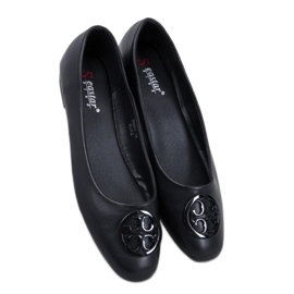 Elegante Irvina Black ballet lejligheder - Inello sort