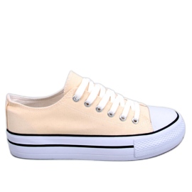 Klassiske damesneakers Fargis Beige - Inello