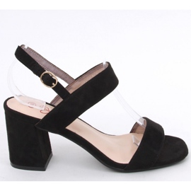Peony Black højhælede sandaler - Inello sort