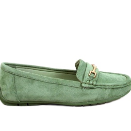 Dame ruskindsmokkasiner Sour L.GREEN - Inello grøn