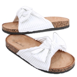Moss White kork flip-flops sandal - Inello hvid