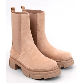 Magers Khaki high-top Chelsea støvler - Inello beige