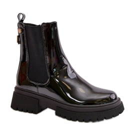 Chelsea støvler Model Groesta NS522P Sort - Step in style