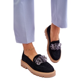 Step in style Moccasins Model Demeris 23-10863 Sort - Træd med stil