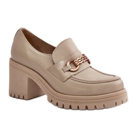 Step in style Sko Model Zazoo 20175 Lys Beige - Træd i stil