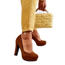 Step in style Pumps Model Soro M115 Camel Ruskind - Træd med stil brun