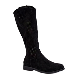 Step in style Model S.Barski HY66-139 Sorte støvler - Træd med stil