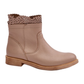 Step in style Støvler Model Lewski 3624 Beige Læder - Træd i stil