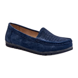 Step in style Moccasins Model S.Barski LR755 Navy - Træd med stil