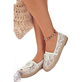 Step in style Espadriller Model Summer Dream GG-52 Hvid - Træd med stil