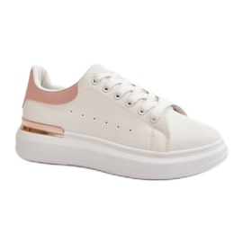 Step in style Sneakers Model Nevelena JDJ-18 Hvid/Pink - Træd med stil lyserød