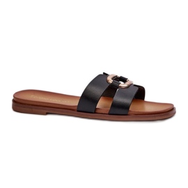 Step in style Sandal Flip-flops Model Sergio Leone SK077H Sort - Træd med stil