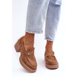Sko Model Afnira NS382P Dark Beige - Step in style