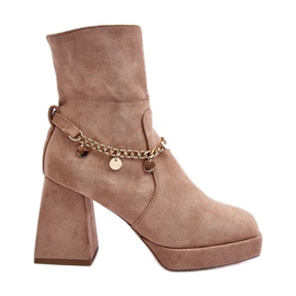 Støvler Model Tiselo 168-500 Beige - Step in style