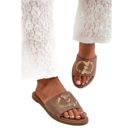 Step in style Sandal Flip-flops Model S.Barski KV27-052 Brun - Træd med stil
