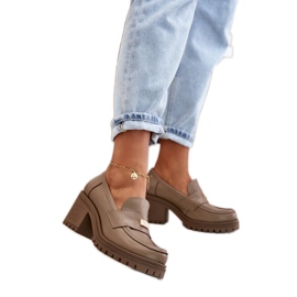 Sko Model Zazoo 20168 Dark Beige - Step in style