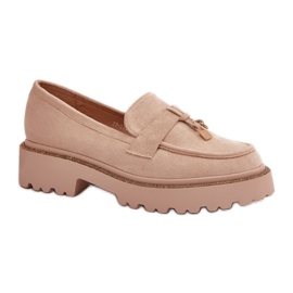 Step in style Mokkasiner Model Verindalle 77-533 Lys Beige - Træd med stil