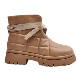 Step in style Støvler Model Bizzanti NS307 Khaki - Træd med stil beige