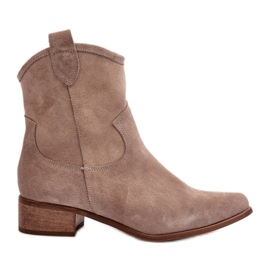 Step in style Støvler Model Zazoo 3329 Cappuccino - Træd med stil brun