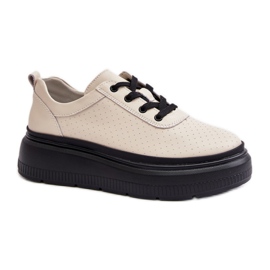 Step in style Sportssko Model 41470 Vinceza Beige - Træd med stil