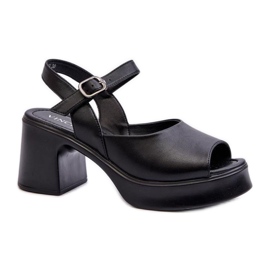 Step in style Sandaler Model Vinceza 66627 Sort - Træd i stil