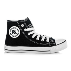 New Age Bindede høje sneakers sort