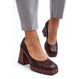 Step in style Pumper Model Laura Messi 259/236-820 Brun - Træd med stil