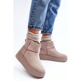 Snestøvler Model Maciejka 06257-22 Light Beige - Step in style