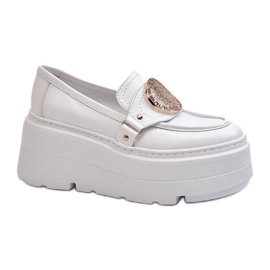 Step in style Mokkasiner Model Zazoo 3458 Hvid - Træd med stil