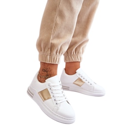 Step in style Sportssko Model Follow Me 2256 Hvid/Guld - Træd med stil