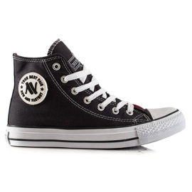 New Age Bindede høje sneakers grå