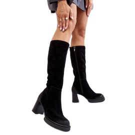 Step in style Støvler Model Lemar Ceraxa 70133 Sort ruskind - Træd med stil