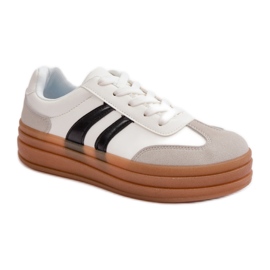 Platform sportssko hvid