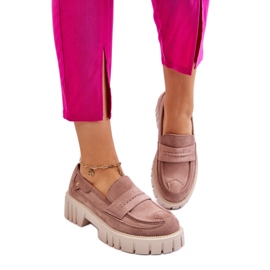 Damesko med lys brun kant beige