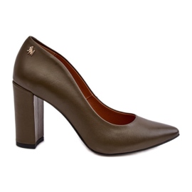 Elegante damepumps Laura Messi Mørkegrøn