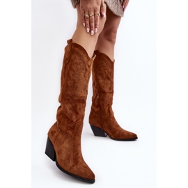 Step in style Støvler Model Sloana WZ688-12 Camel Ruskind - Træd med stil brun