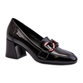 Dame højhælede pumps Sort/Pink