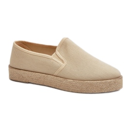 Dameespadriller på Beige platform