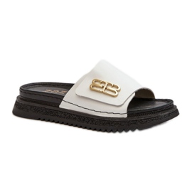 Zazoo White platform flip-flops til kvinder hvid