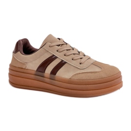 Brune platform sportssko