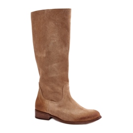 Step in style Støvler Model Lewski 3616 Beige Ruskind - Træd i stil