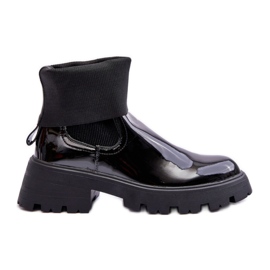 Step in style Chelsea-støvler Model Pavo DES925M Black Lakier - Træd med stil sort