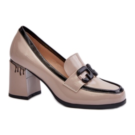 Beige lak damesko