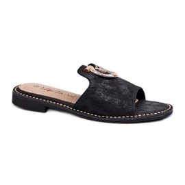 Dameflip-flops med S.Barski Black dekoration sort