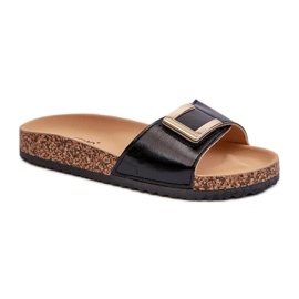 Dameflip-flops med sort dekoration